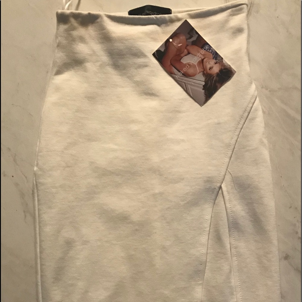 Naked Wardrobe midi skirt